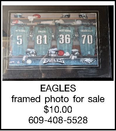  EAGLES framed photo for   EAGLES framed photo for sale $10.00 609-408-5528 